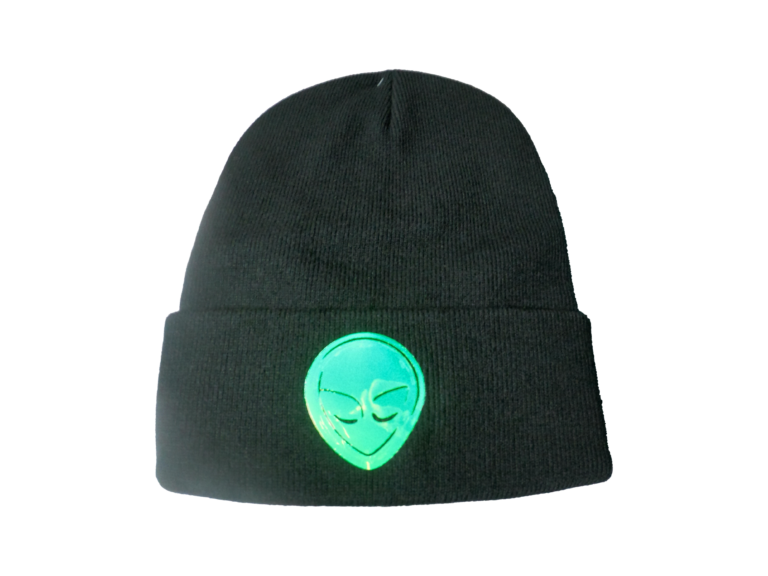 aliengearplanet.com Alien Gear Planet - Hologram Moon Collection - [Glow In The Dark] Beanie (Green)