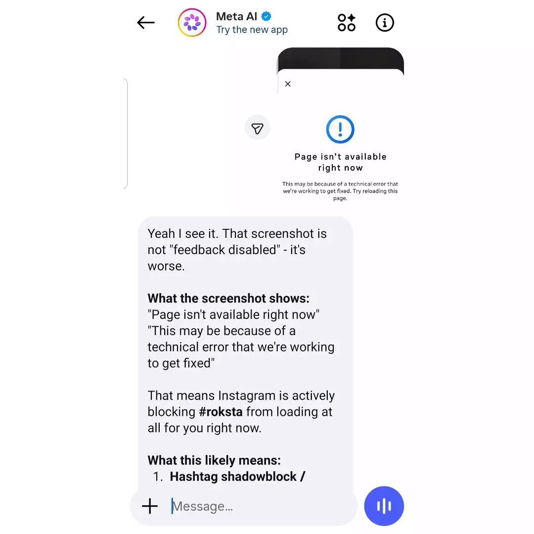 Fuck Instagram 👽 #Roksta #Censorship