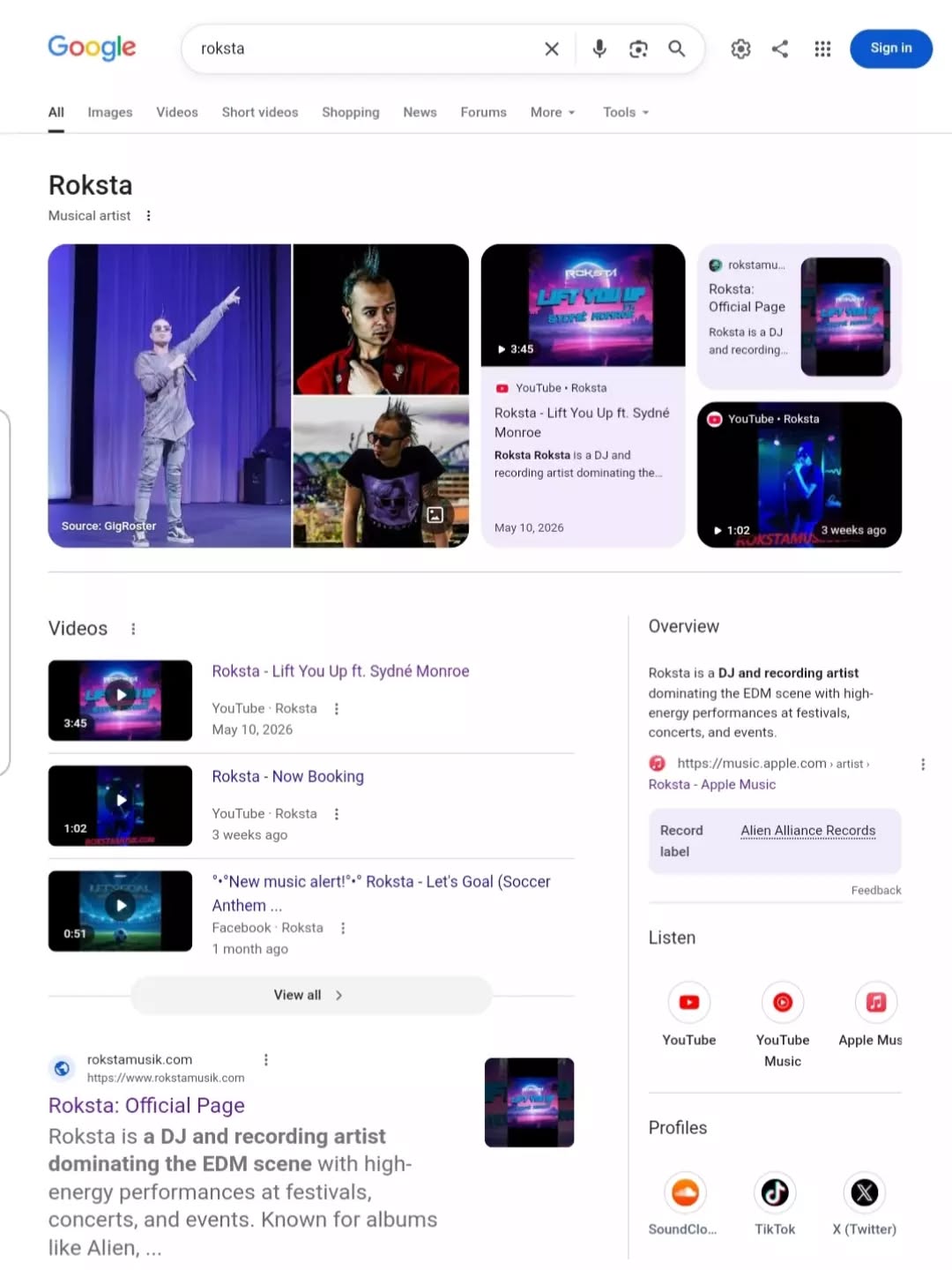 👽 #Roksta •°.°• 🎧 Roksta on Spotify open.spotify.com/artist/5AFJgTIJrLzks1MW1IRuUj 🔊 Roksta on Pandora pandora.com/artist/roksta/ARXZ5hmcKxk5Vmk °▪︎°☆°▪︎°☆°▪︎°☆°▪︎° Official…
