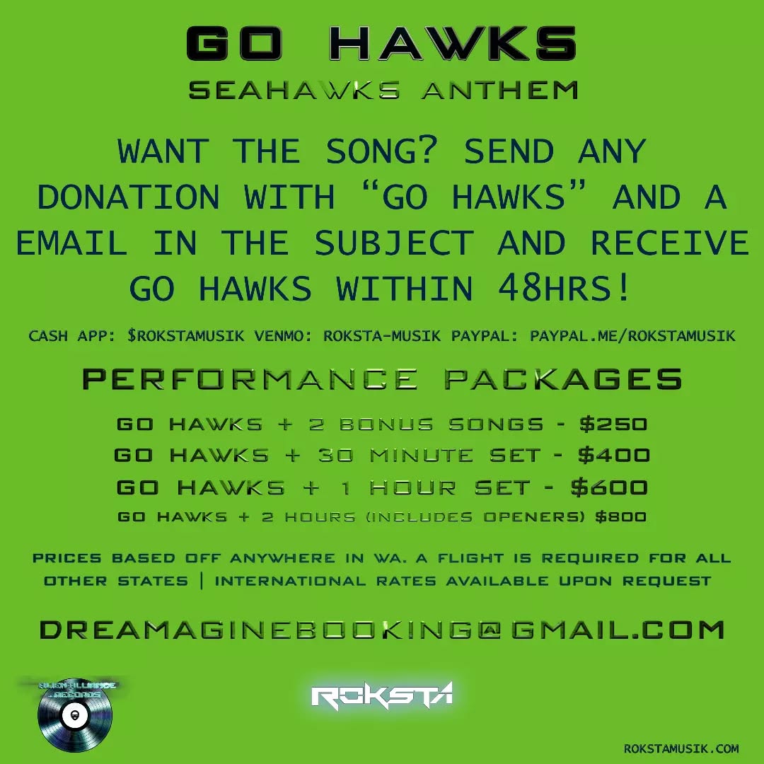 #GoHawks 👽 #Roksta •°.°• 🎧 Roksta on Spotify open.spotify.com/artist/5AFJgTIJrLzks1MW1IRuUj 🔊 Roksta on Pandora pandora.com/artist/roksta/ARXZ5hmcKxk5Vmk °▪︎°☆°▪︎°☆°▪︎°☆°▪︎°…