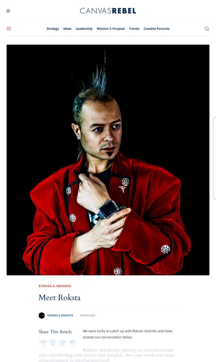 📰 My new interview with Canvas Rebel! canvasrebel.com/meet-roksta-2/ 👽 #Roksta •°.°• 🎧 Roksta on Spotify…